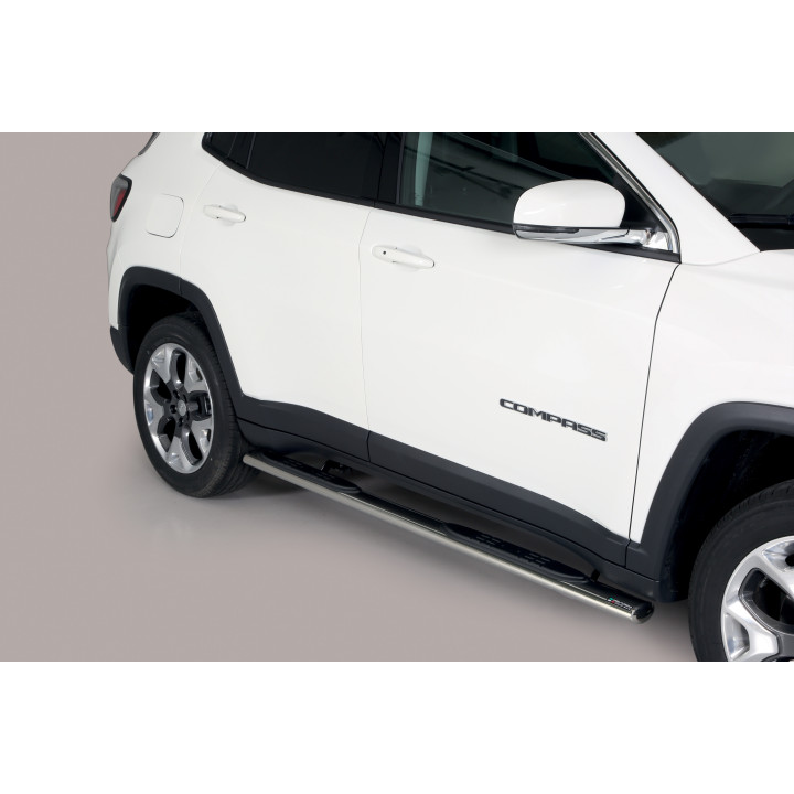 Oval side steps Jeep Compass/Hybrid 2022- GPO/434
