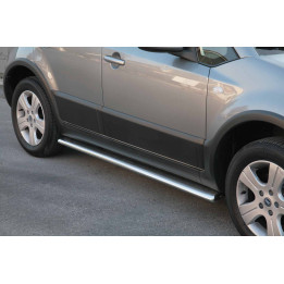 Oválné boční ochranné rámy Fiat Sedici 2007-2016 TPSO/193